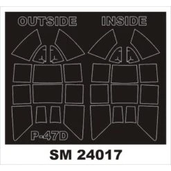 Republic P-47D Thunderbolt 'Razorback' (ontworpen Om Te Worden Gebruikt In Combinatie Met Kinetic Model Kits) (outside-in)