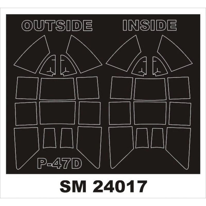 Republic P-47D Thunderbolt 'Razorback' (ontworpen Om Te Worden Gebruikt In Combinatie Met Kinetic Model Kits) (outside-in) 1 Republic P-47D Thunderbolt 'Razorback' (ontworpen Om Te Worden Gebruikt In Combinatie Met Kinetic Model Kits) (outside-in)