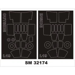 Cessna L-19/O-1 Bird Dog (outside-inside) (designed To Be Used With Roden Kits)