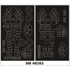 Blohm-und-Voss Bv 141 Luifel Maskers (ontworpen Om Gebruikt Te Worden Met HOBBY BOSS Kits)