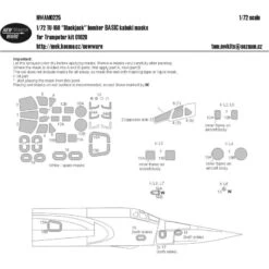 Tupolev Tu-160 Blackjack BASIC Kabuki Maskswindows, Lights, Grey Panels (designed To Be Used With Trumpeter Kits)