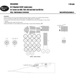 Lockheed SR-71 Blackbird Paint Mask BASIC (ontworpen Voor Gebruik Met Italeri En Testors Kits)