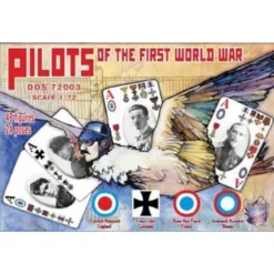 WWI Pilots . Please See The Pictures For The 48 Figures Many Different Poses . 24 Poses. English - German- French - Russian. Edw