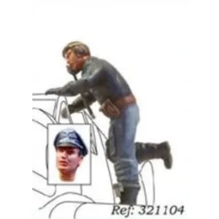 WWII German Pilot Boarding Aircraft