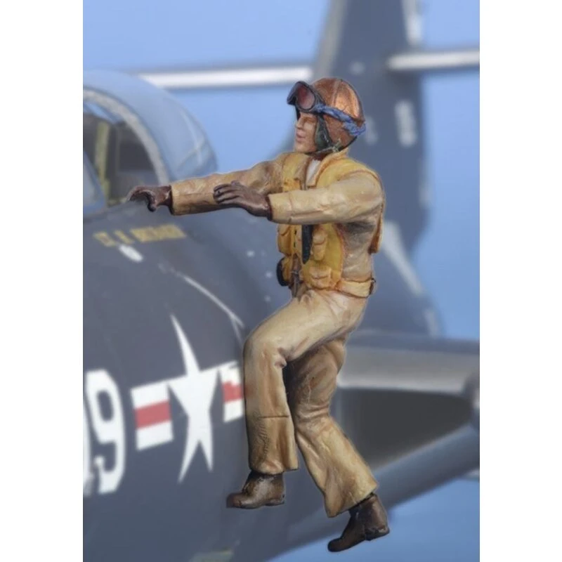 1 X USN Pilot Korean War Boarding Aircraft 1 1 X USN Pilot Korean War Boarding Aircraft