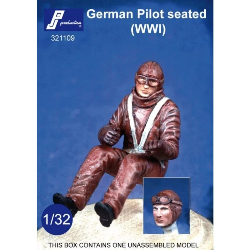 German WWI Pilot Seated In Aircraft. Optional Head Wearing Goggles Or Not 1 German WWI Pilot Seated In Aircraft. Optional Head Wearing Goggles Or Not