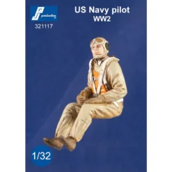 US Navy Pilot Seated In A/c (WWII)