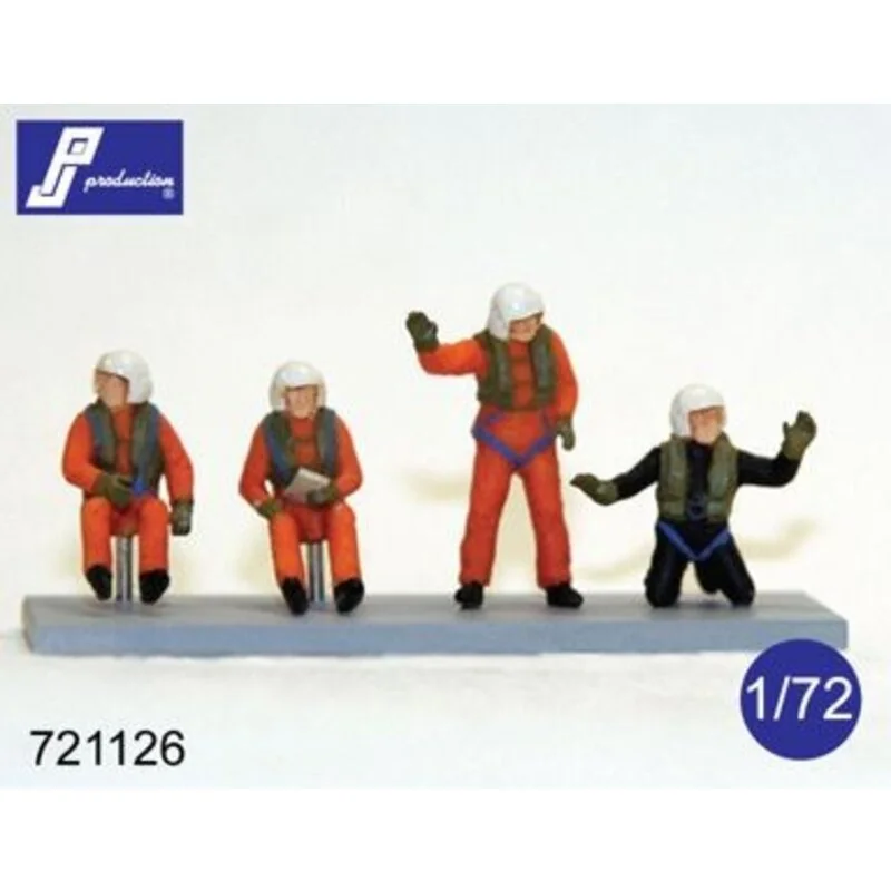 SAR/Search And Rescue Helicopter/Westland Sea King Crew Set (set Of 4 Figures: Pilot, Co-pilot, Wincher, Diver) 1 SAR/Search And Rescue Helicopter/Westland Sea King Crew Set (set Of 4 Figures: Pilot, Co-pilot, Wincher, Diver)