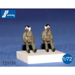 NAVO-piloten Zitten In Een / C 60's. Set Van 2 Cijfers Die Geschikt Zijn Voor Alle Amerikaanse Vliegtuigen Van De Jaren '60