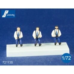 Civilian Pilots Seated In A/c - 3 Figures (designed To Be Used With AIM - Transport Wings, Anigrand Craftswork, Big Planes And W