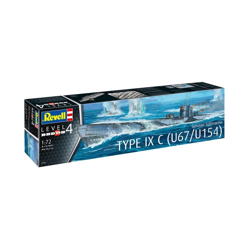 Revell Duitse Onderzeeër Type IX C (graaf 3 Revell Duitse Onderzeeër Type IX C (graaf - Afbeelding 3