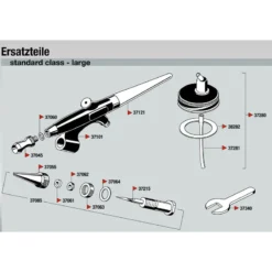 Revell Standard Class Airbrush (Badger 350 Style) Single Action, External Mix -Tamiya Modelwinkel revell rv39101 standard class airbrush badger 350 style single actio 2