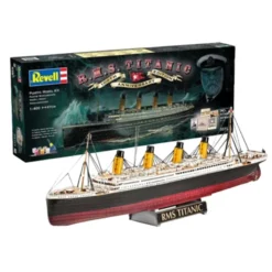 Revell R.M.S Titanic 100th Anniversary Edition Includes 6 Paints Glue And Brush 3 Postcards Replica Menu And Replica Promotional Brochu -Tamiya Modelwinkel revell rv5715 r m s titanic 100th anniversary edition includes 6 paint 7