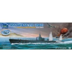 RIICH MODELS: 1/200; USS Gato SS-212 Fleet Submarine 1942