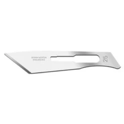 Box Of 100 No.25 Straight Blades For No.4 Scalpel