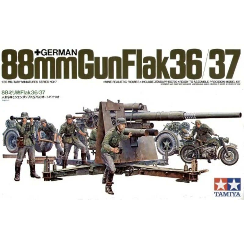 Tamiya 88mm 36/37 Flak/Crew/MB 1 Tamiya 88mm 36/37 Flak/Crew/MB