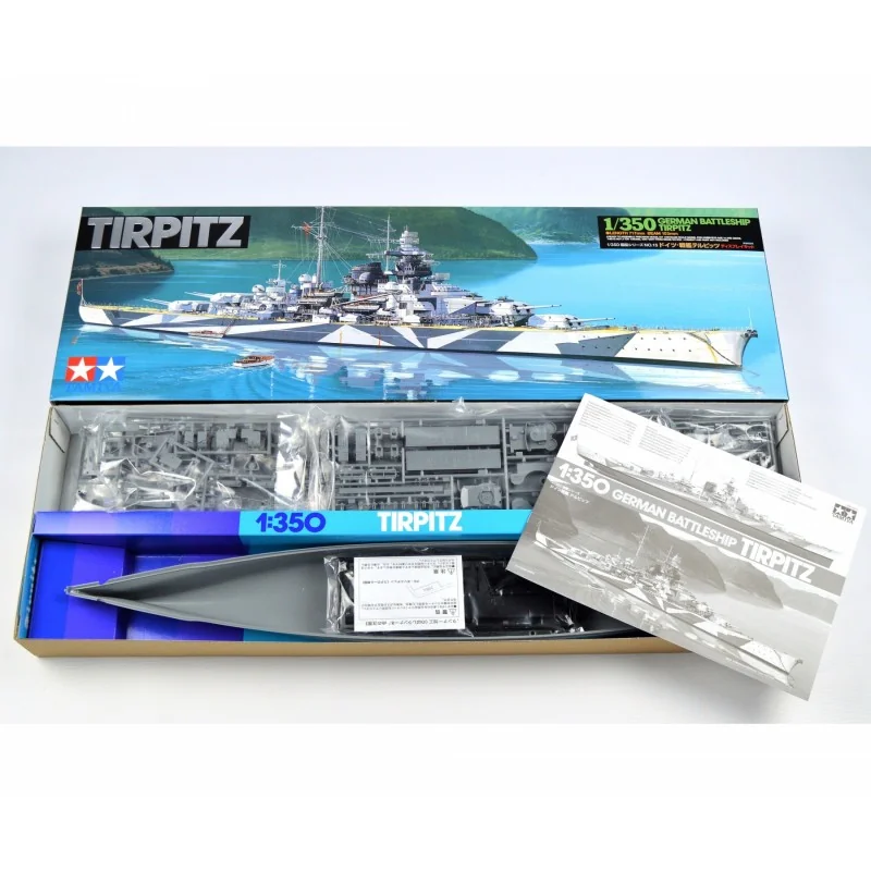 Tamiya WWII German Battleship Tirpitz 2 Tamiya WWII German Battleship Tirpitz - Afbeelding 2