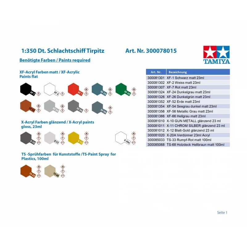 Tamiya WWII German Battleship Tirpitz 6 Tamiya WWII German Battleship Tirpitz - Afbeelding 6