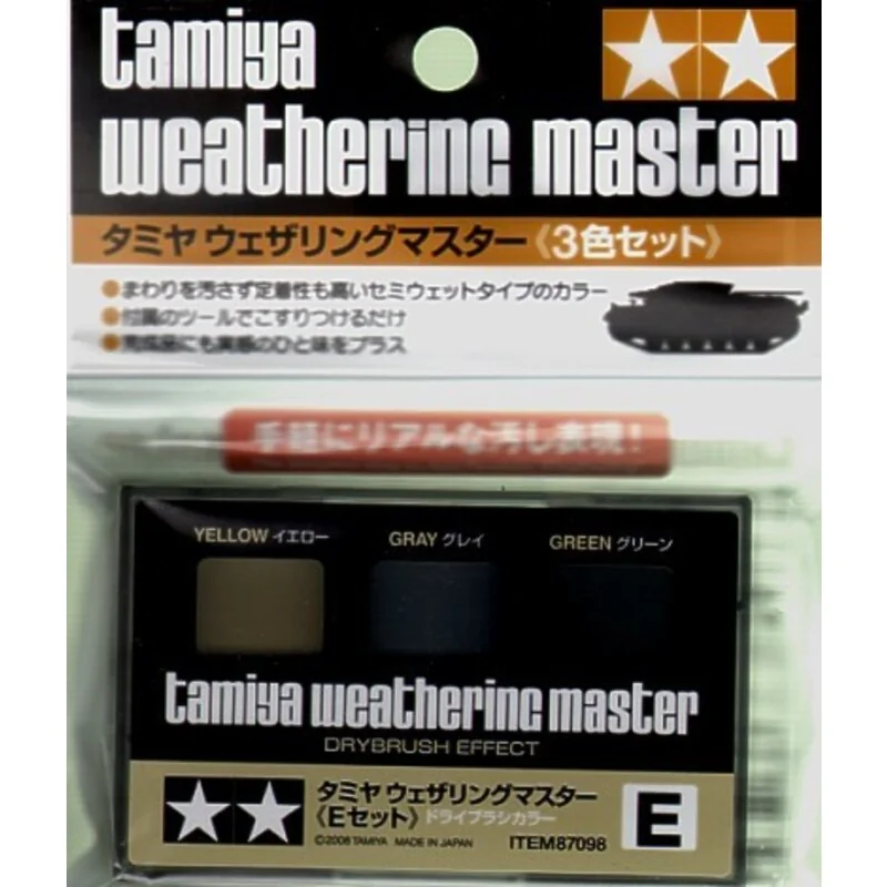 Tamiya Yellow Gray And Green Weathering Master And Application Tool. 1 Tamiya Yellow Gray And Green Weathering Master And Application Tool.