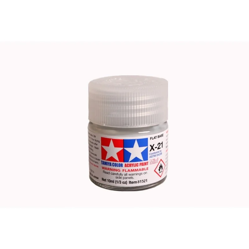 Tamiya X-21 Flat Base 10ml 2 Tamiya X-21 Flat Base 10ml - Afbeelding 2
