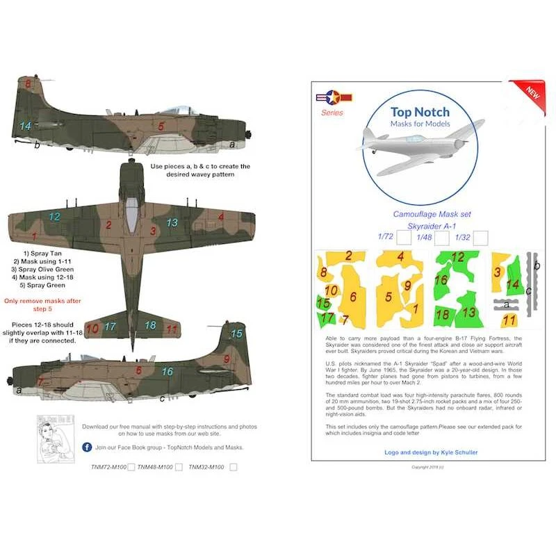 Douglas Skyraider A-1H / A-1J (ontworpen Voor Gebruik Met Tamiya-sets) 1 Douglas Skyraider A-1H / A-1J (ontworpen Voor Gebruik Met Tamiya-sets)