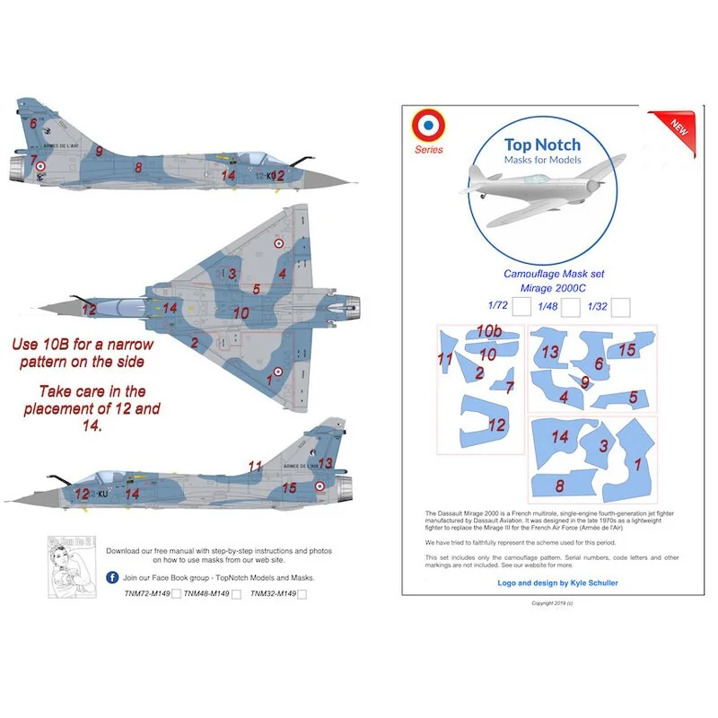 Dassault Mirage 2000C-serie Kits Kinetic 1 Dassault Mirage 2000C-serie Kits Kinetic