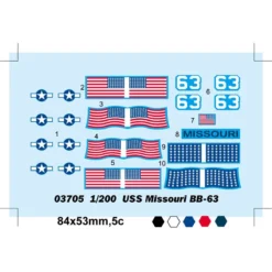 Trumpeter USS MISSOURI BB-63 -Tamiya Modelwinkel trumpeter 95t03705 uss missouri bb 63 2