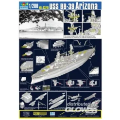 Trumpeter USS BB-39 Arizona 1941 -Tamiya Modelwinkel trumpeter tu03701 uss bb 39 arizona 1941 8
